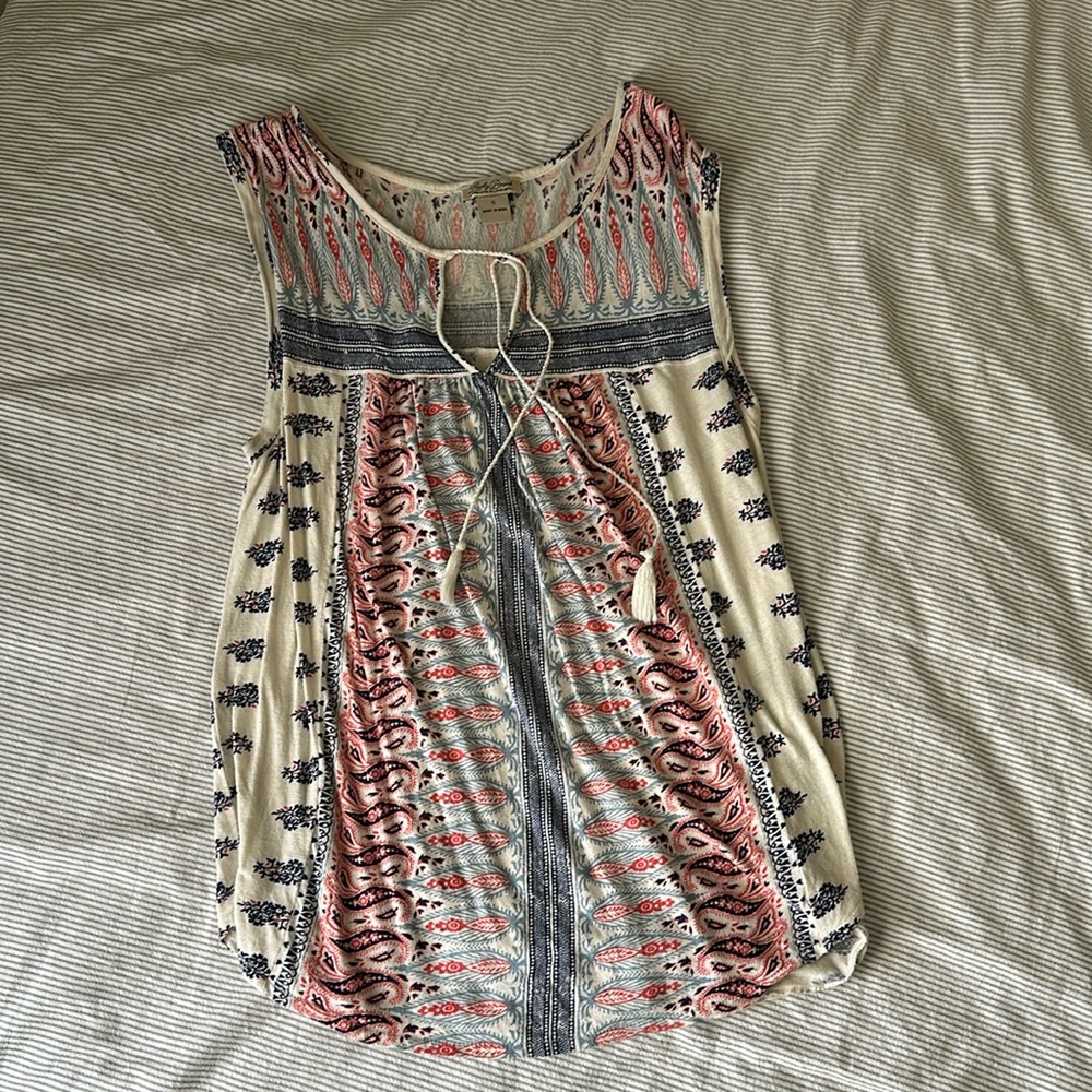 Patterned lucky brand top